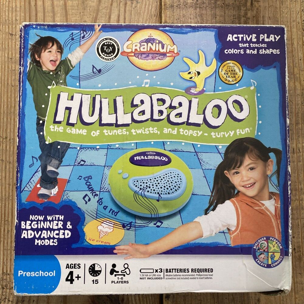 Cranium HULLABALOO The Game of Tunes Twists Topsy Turvy Fun 2004 Works! Complete